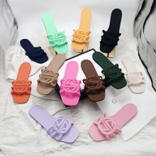 GG拖鞋女25新款跨境外贸凉拖鞋果冻同款G家guc古家一字拖slippers