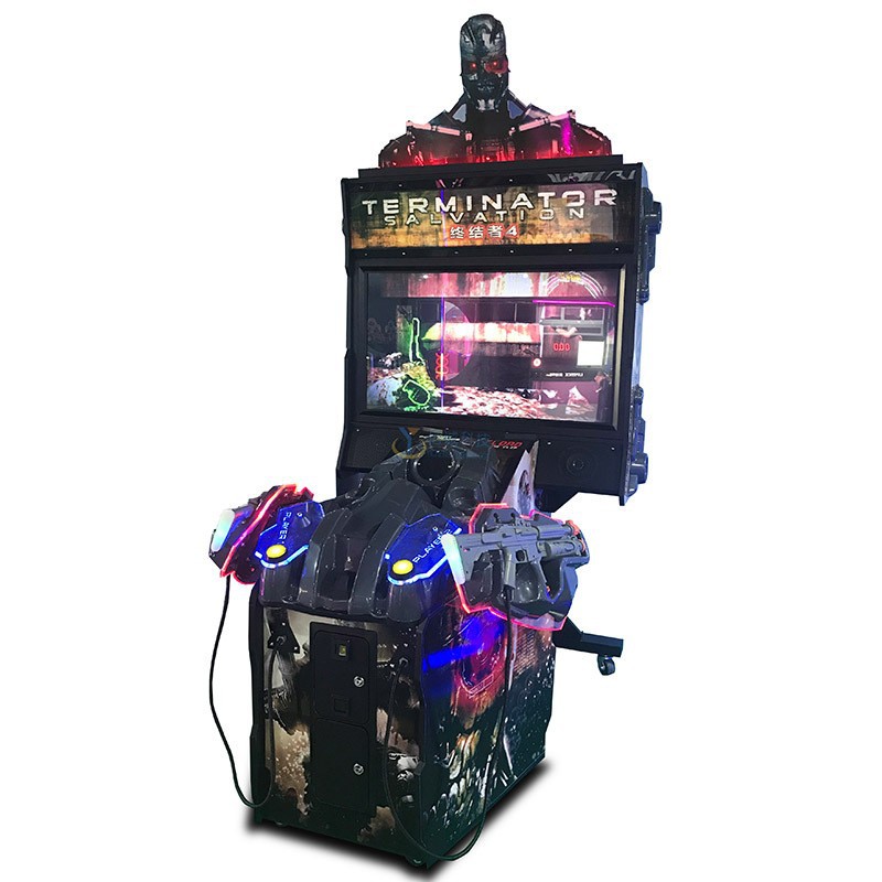 二手终结者4华立双人枪击投币游戏机9成新电玩城娱乐设备