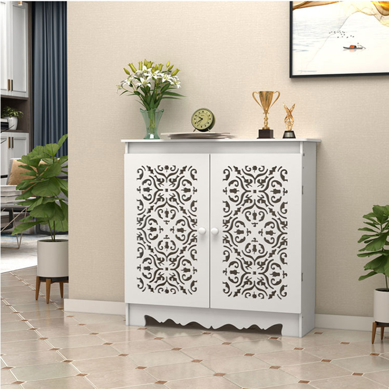 分水器遮挡柜卧室暖气片落地美式客厅分水阀地暖配电箱防水装饰柜