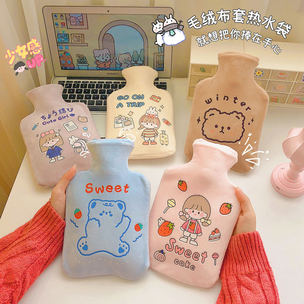 Yongzi High-Density PVC Explosion-Proof Cartoon Hand Warmer Warm Body Hot Water Injection Bag Factory in Stock Wholesale
