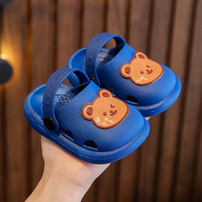 Baby Slippers Summer 1-5 Years Old 8 Boys Non-Slip Cute Home Children's Hole Shoes Baby Toddler Girls Sandals