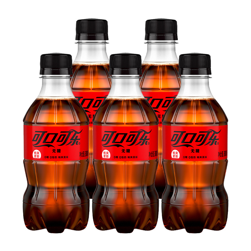 可口可乐汽水300ml*6瓶可乐芬达橙味碳酸饮料整箱雪碧夏季迷你装 图片