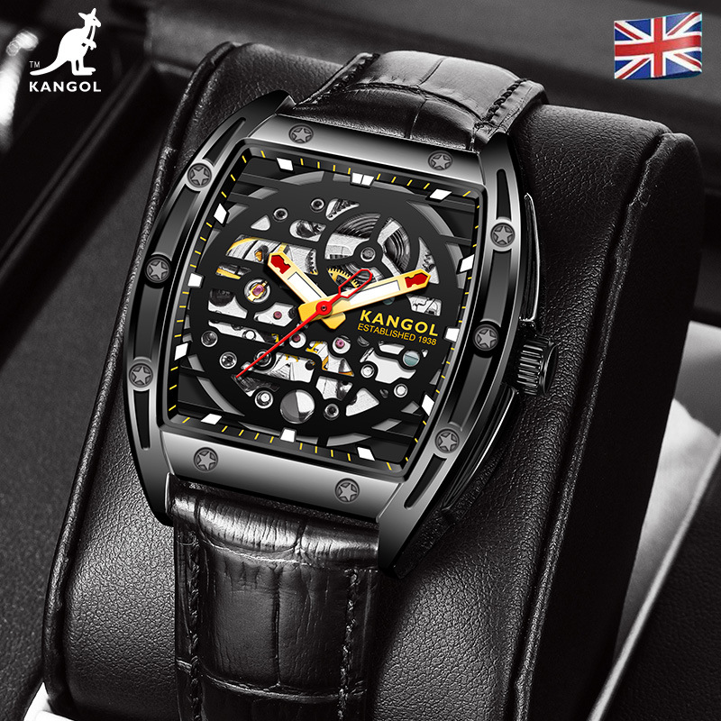 英国品牌坎戈尔袋鼠kangol全自动机械表男士手表学生夜光k118