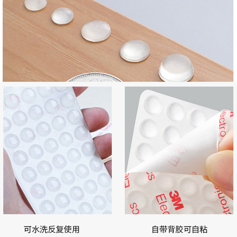 silicone anti-collision transparent anticollision particles silicone particles semi-spherical grain self-adhesive non-slip foot pad crash pad non-slip