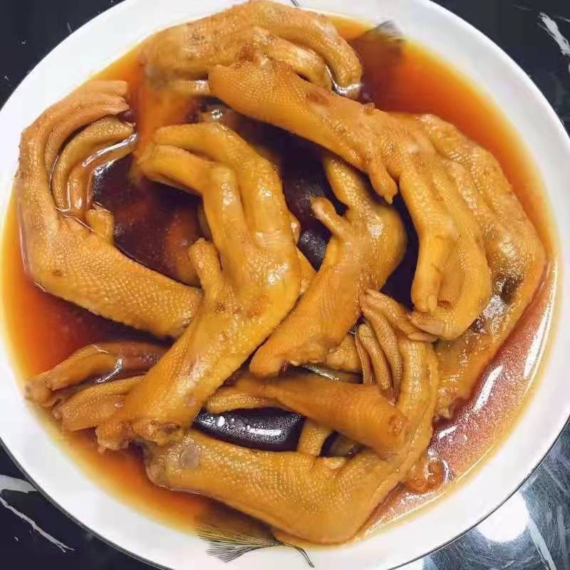 桂益卤水鸭脚即食卤水鸭掌每包5个/10个/20个每箱300个麻辣鸭脚