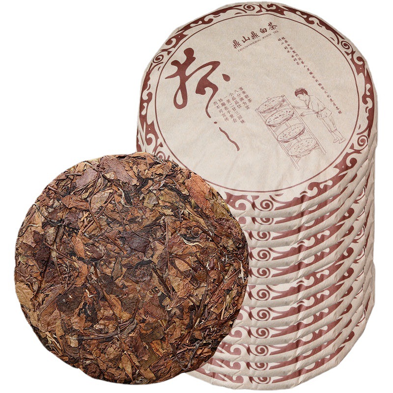 白茶茶饼福鼎老10年陈茶叶原料2010年陈年荒山高山寿眉年货亚马逊