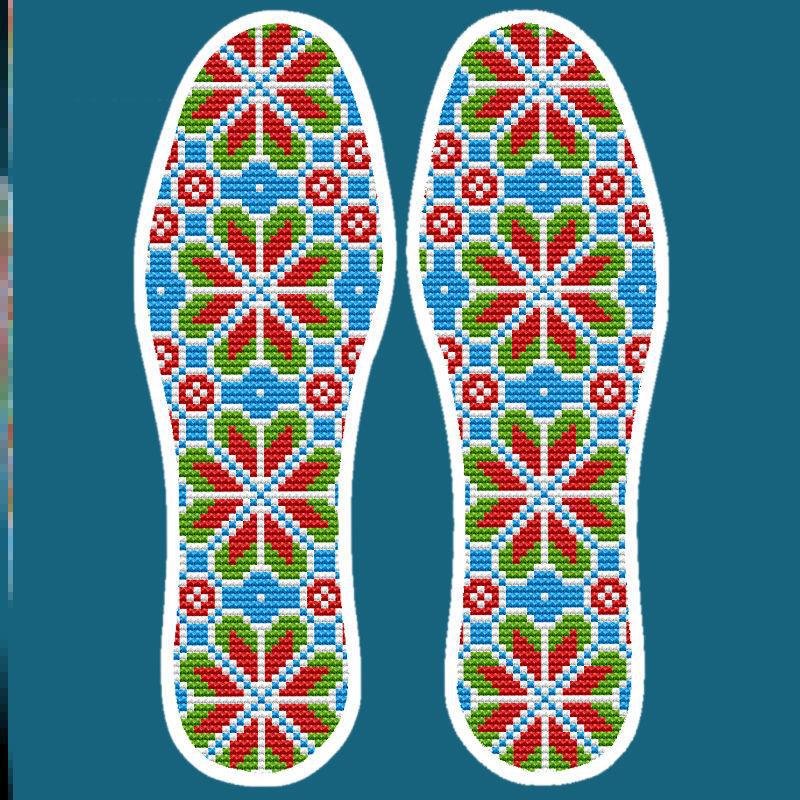 十字绣鞋垫2021年新款图案全棉纯手工花样大全自己绣送男生情侣女