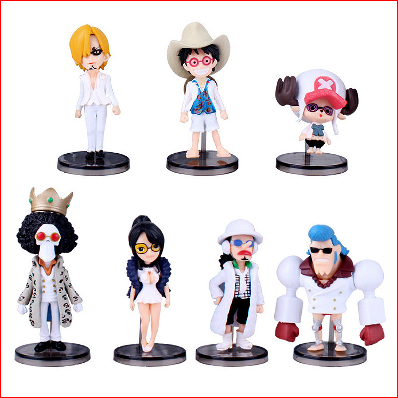海贼王 80代7款动漫手办路飞玩具乌索普摆件公仔乔巴模型摆件批发
