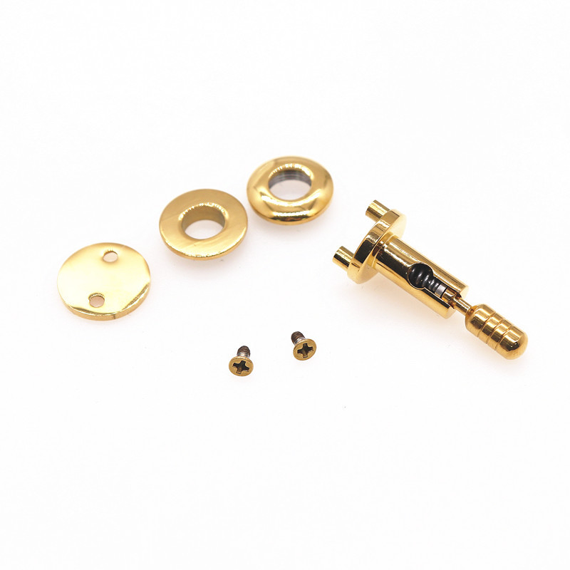 厂家直销不锈钢箱包锁扣配件女手袋包包折锁螺丝锁扣钛钢饰品配件