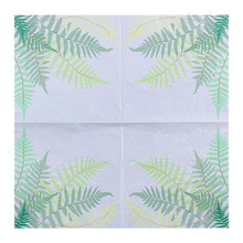 印花餐巾纸巾棕榈叶方形西餐创意装饰20抽面巾纸
