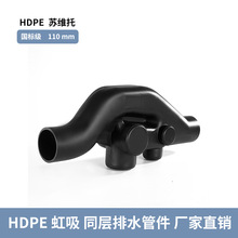 HDPE虹吸式苏维托排水管件汽水混合接头排水支管与立管连接器