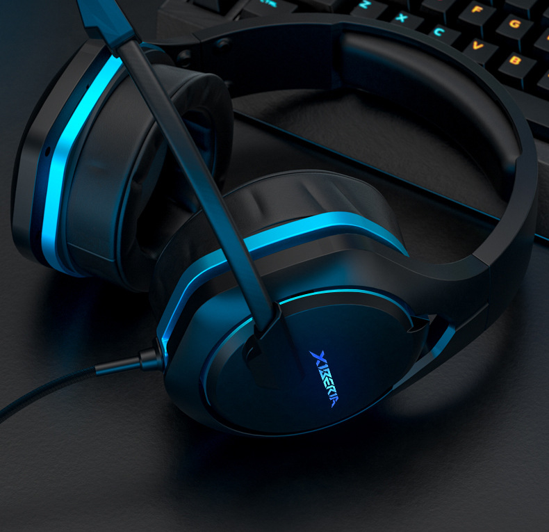 现货跨境西伯利亚v22电脑游戏耳机头戴式带麦7.