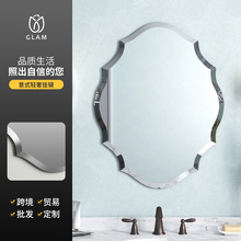 壁挂卫浴镜装饰梳妆镜卫生间镜子厂家批发无框玻璃北欧浴室镜