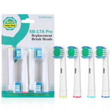 适用博朗oralB欧乐B电动牙刷头中性SB-17APro替换刷头oralb牙刷头