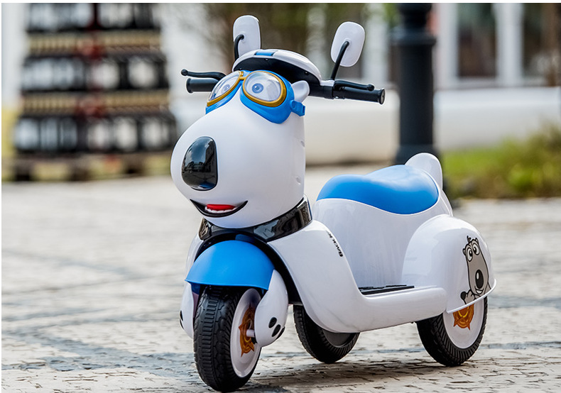 贝肯熊摩托车儿童电动摩托车可坐人幼儿小孩三轮车充电瓶童车