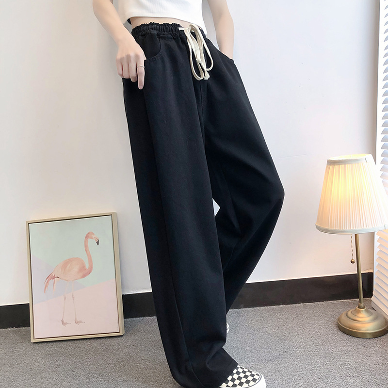 Extra Large Size 150.00kg Jeans for Women 2023 New Spring Straight Loose High Waist Mop Wide Leg Pants 120.00kg