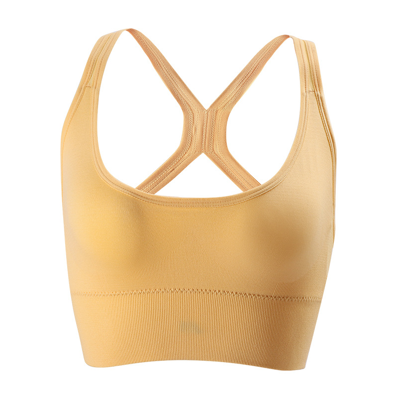 Cross-Border Sports Underwear Beauty Back Breasted Adjustable Push up Bra Outer Wear Shockproof Running Bra Sportbra