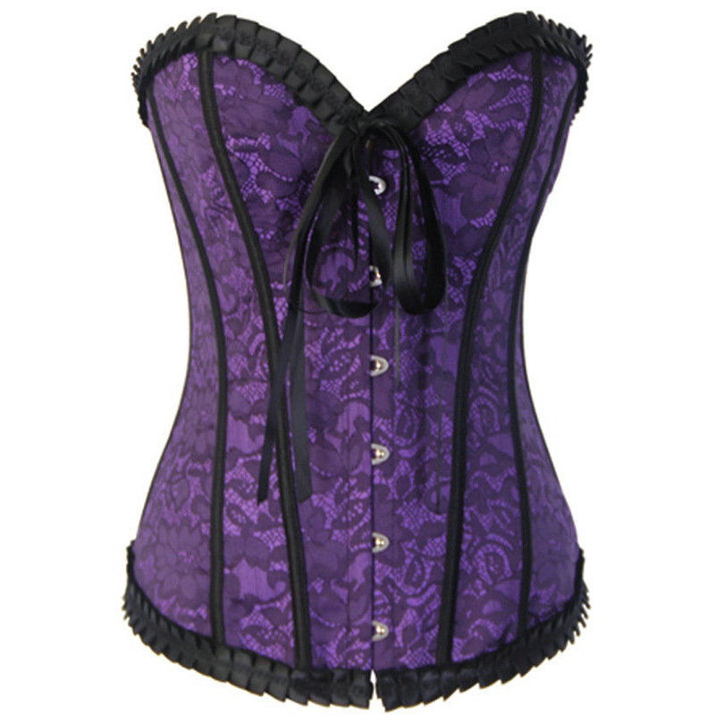 欧美性感束身衣 2805红色提花宫廷塑身衣 情趣内衣外贸厂家批发