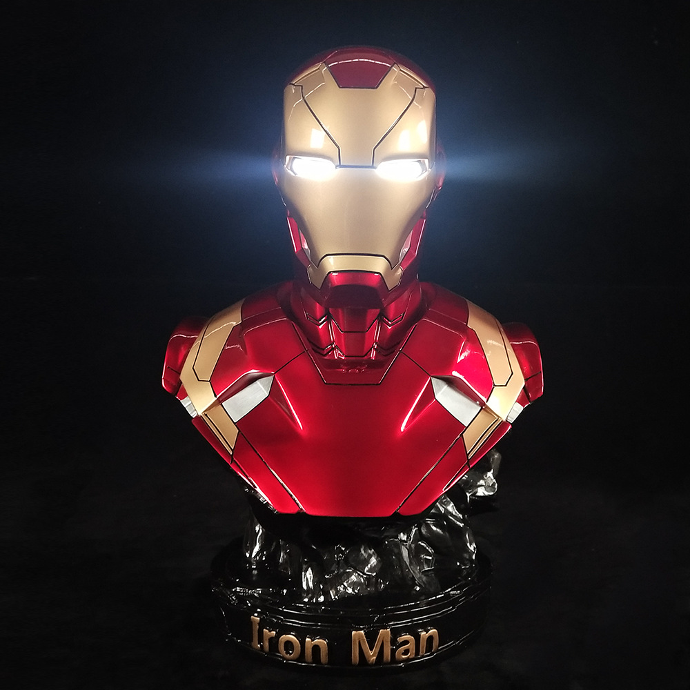 玩美工作室 金属漆光面 钢铁侠树脂手办模型 gk雕像 跨境一件代发