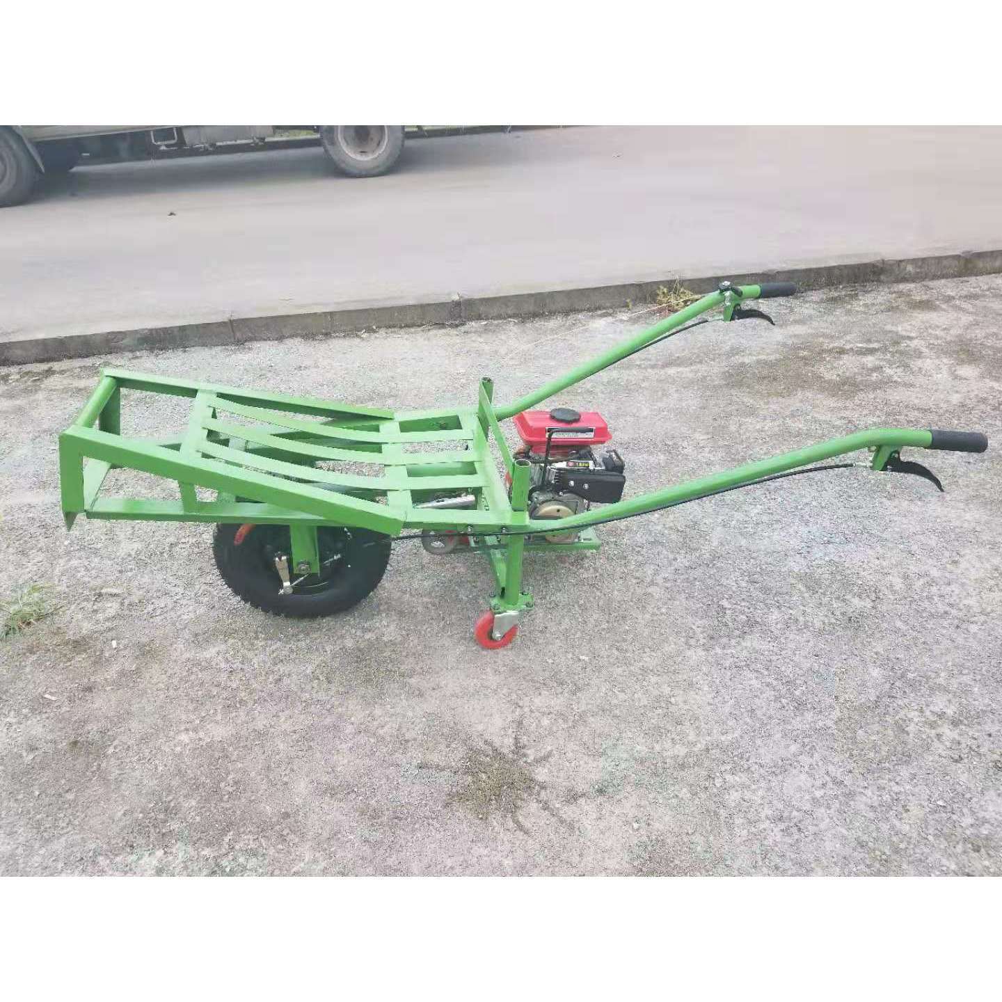 电动鸡公车工地手推车农用独轮车汽油机双轮油动山地爬坡载重王