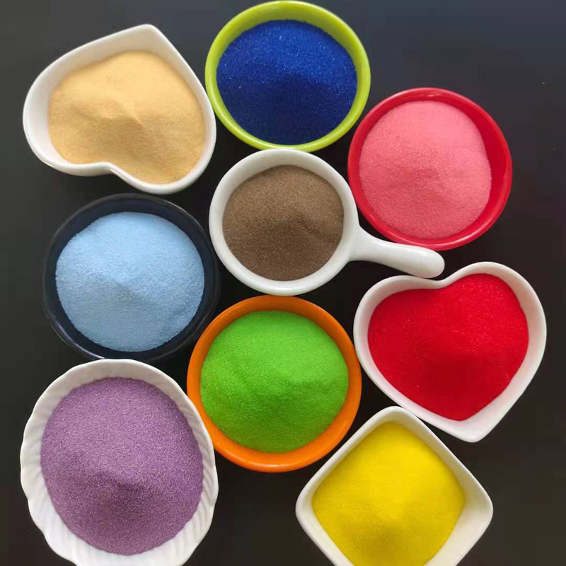 染色粗儿童彩砂 沙滩造景染色彩砂 沙画用瓶装彩沙 颜色多种