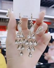 珍珠耳环韩国气质网红女孔雀防过敏耳坠奢华时尚个性2020年新款潮