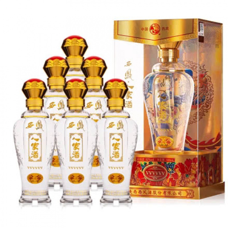 【整箱】52度西凤酒 人家酒 浓香型白酒 礼盒装500ml*6瓶 纯粮白