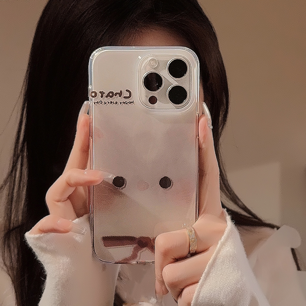 Double-Layer Imd Cute Big Face Cat Phone Case for 14 Apple 15Promax Soft Iphone13 Generation 11/12