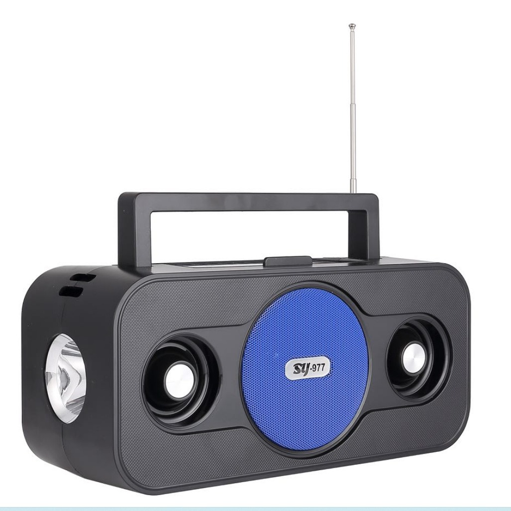 sy-977太阳能充电蓝牙音箱非洲便携式无线小音响插卡广场舞低音炮