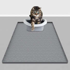 亚马逊宠物垫硅胶猫砂垫猫咪蹭脚垫防漏猫砂垫易清洁宠物防水地垫