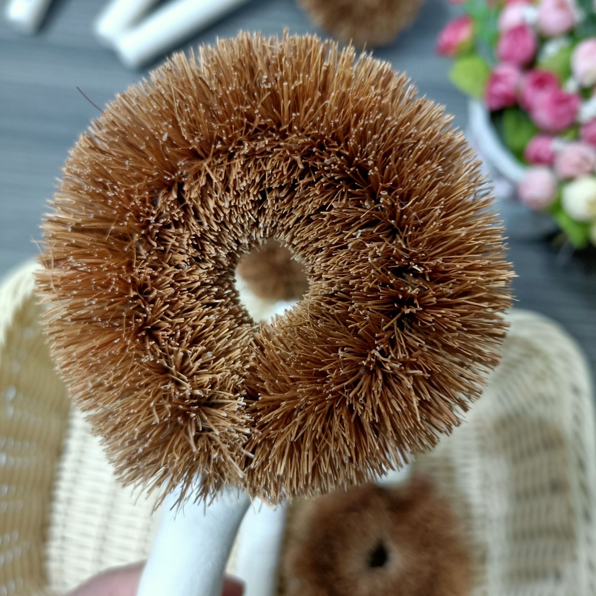 Pot Washing Brush Pot Natural Coconut Palm Wok Brush Oil-Free Dish Washing Brush Cleaning Brush Oil Removing and Decontamination Brush 2 Yuan Supply