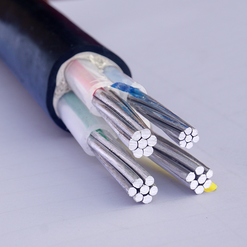 yjlv铝芯电力电缆3×25 1×16三相四线交联聚乙烯绝缘架空铝电缆