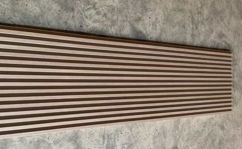 木板格栅板凹凸形护墙板装饰板生态木吊顶背景墙墙板搁栅隔栅批发