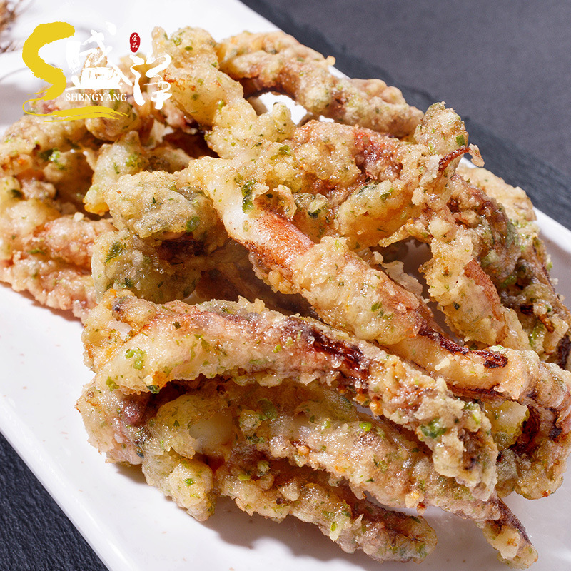 唐扬鱿鱼须 铁板油炸小吃裹粉鱿鱼须 冷冻海鲜水产鱿鱼批发900g