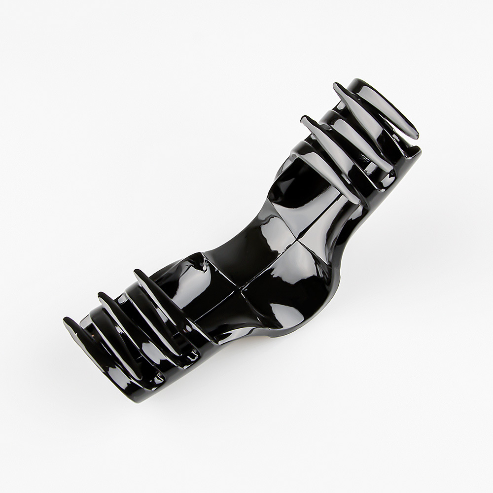 跨境新款隐形弹簧耐摔发夹后脑勺盘发夹磨砂橡皮漆抓夹大号鲨鱼夹