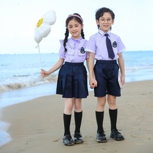 幼儿园园服夏季毕业照服装校服套装英伦风小学生班服六一表演出服