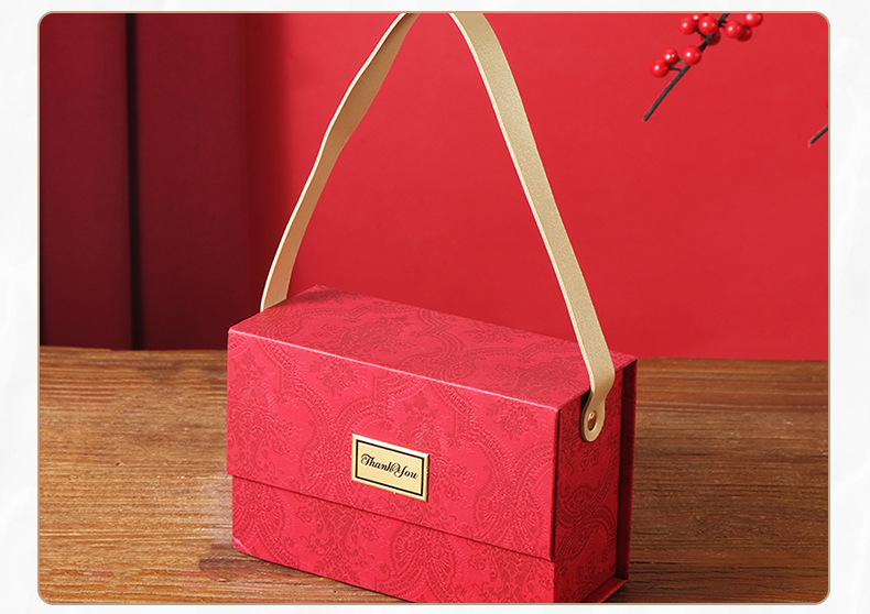 厂家直销新款中式喜糖盒子 手提礼品包装盒 婚礼伴手礼盒现货批发