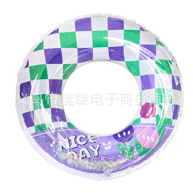 2023 Best-Selling New Type plus-Sized Thickened Swim Ring Children Harness Handle Cartoon Seat Ring Cross-Border Purchase Collection Link