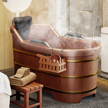 2TCU泡澡木桶老人可用实木洗澡桶木质浴盆浴缸家用全身大人沐浴桶