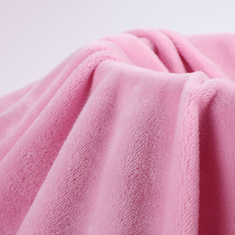 全涤单面法兰绒素色面料绒布diy睡衣家居服家纺布料