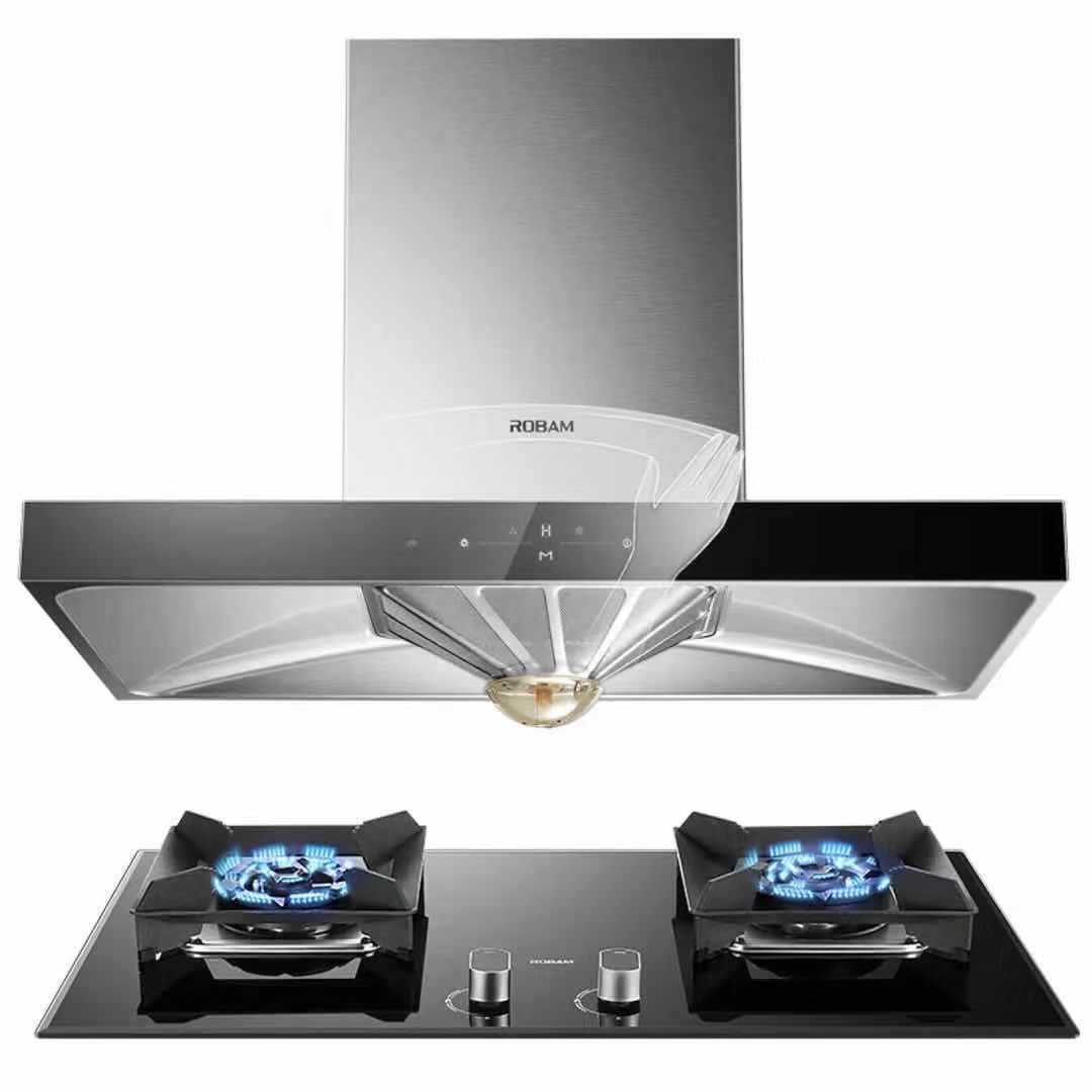老板roba欧式抽油烟机燃气灶具套装20大吸力挥手67a1h 56b0/57b2