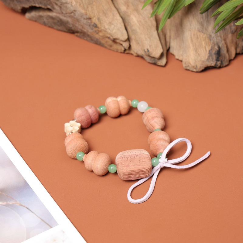 艺铭仙苑血柏木大枣骨头手串合集手串高端盘玩手链文玩时尚饰品