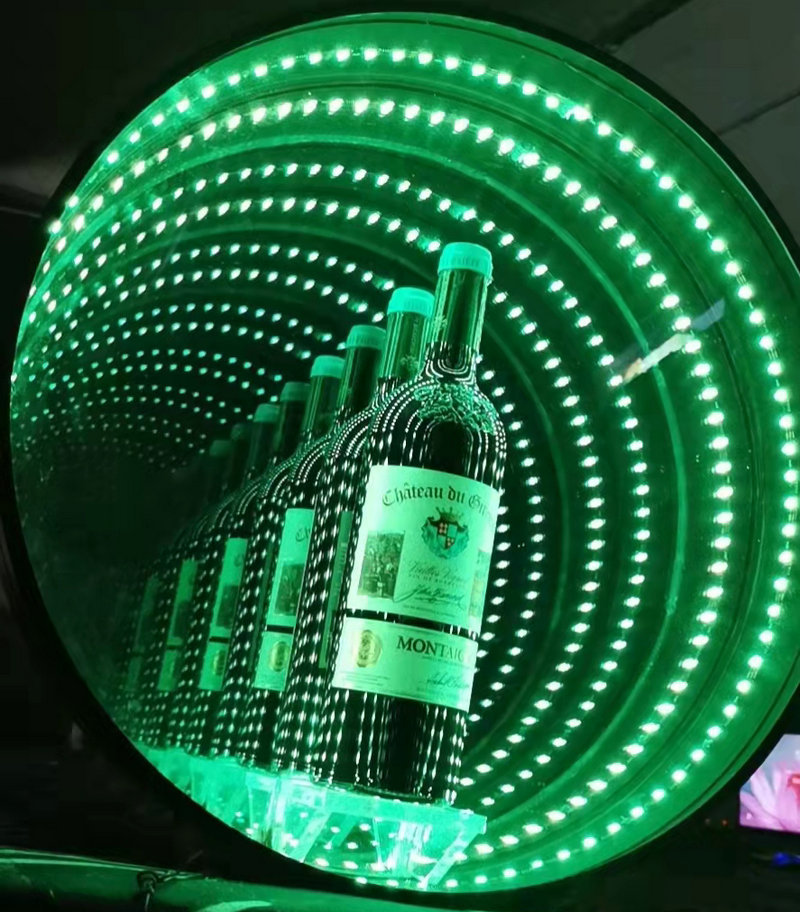 琪艺led深渊镜亚克力霓虹灯半透隧道镜半反深渊胶片千层镜