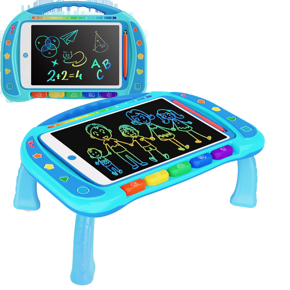 Cross-Border Hot Sale Wholesale Children's Educational Toys Electronic LCD Drawing Board Table Multifunctional Cartoon Animal Drawing Board