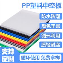 PP中空板材周转箱塑料刀卡板 彩色瓦楞板3/4/5mm