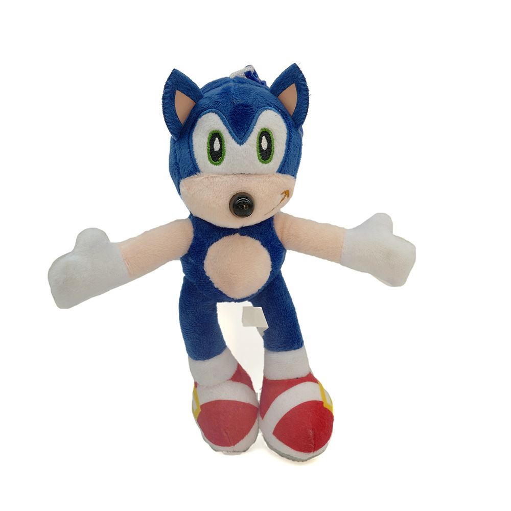 New Factory Wholesale Sonic the Hedgehog Hedgehog Suo Plush Toy Key Chain Slippers Doll Cross-Border Selection