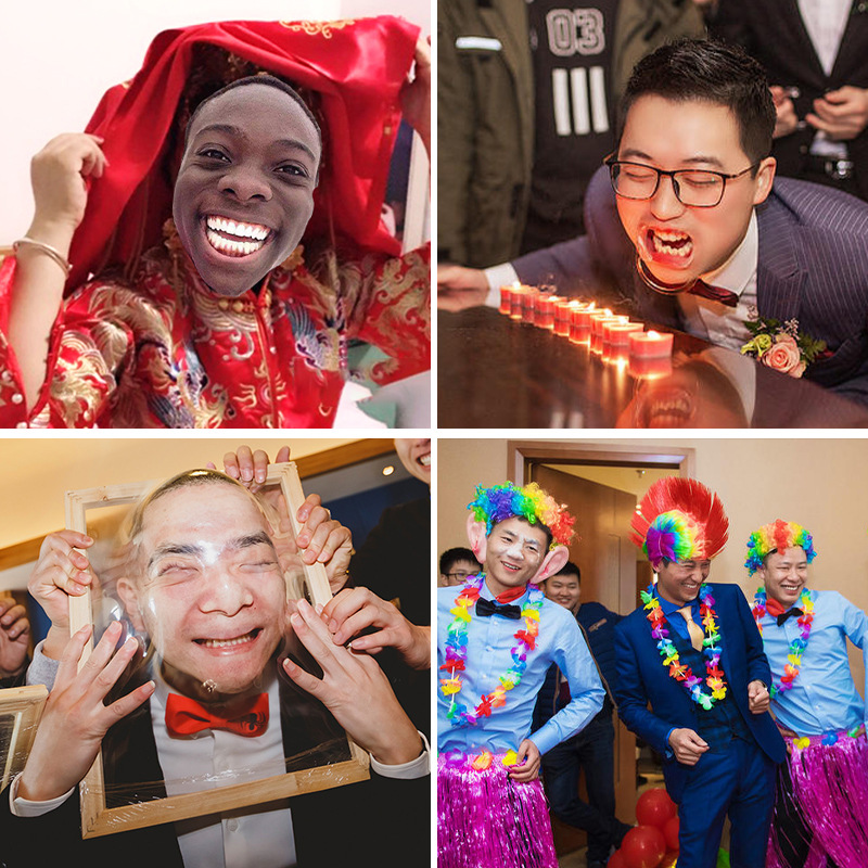 结婚整蛊新郎道具恶搞伴郎用品创意婚礼堵门拦门接亲游戏道具套餐