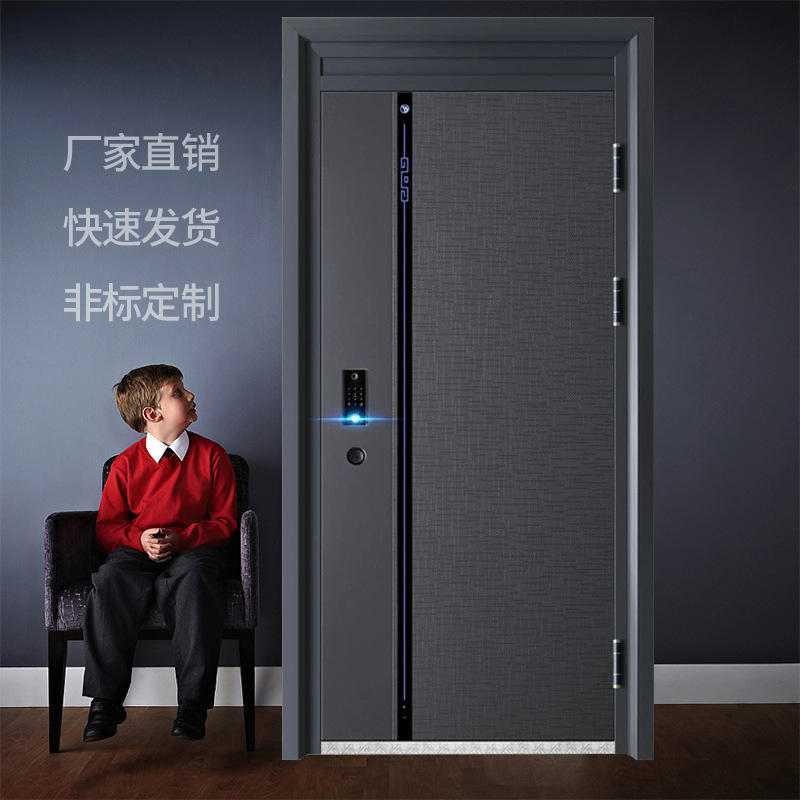 工厂直供批发防盗门入户门甲级大门子母门别墅大门进户门锌合金门