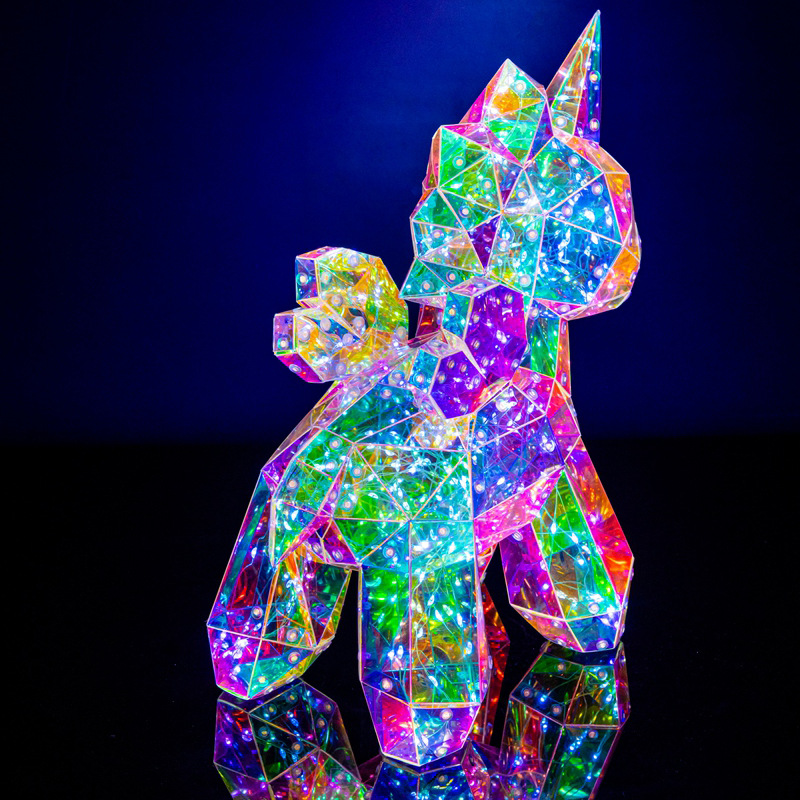Cross-Border Creative Gift Confession 520 Gift Box Birthday Festival Gift Colorful Unicorn Colorful Luminous Pegasus