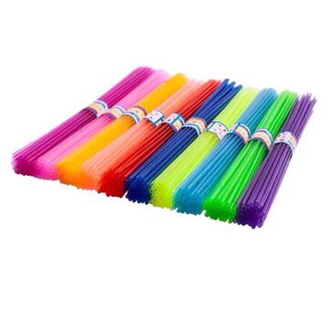 包邮折星星纸吸管夜光星星管塑料管星星五角星星星管子 叠星星管